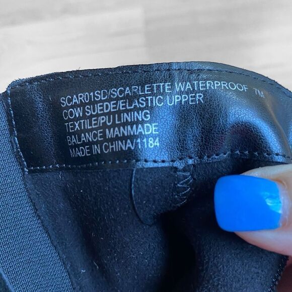 Blondo Scarlette Black Suede Leather Boots Booties Size 7 NWT - Picture 5 of 5